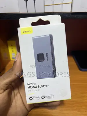 Photo - Baseus Matrix Two Way Switcher 2 in 1,1 in 2 Out Splitter