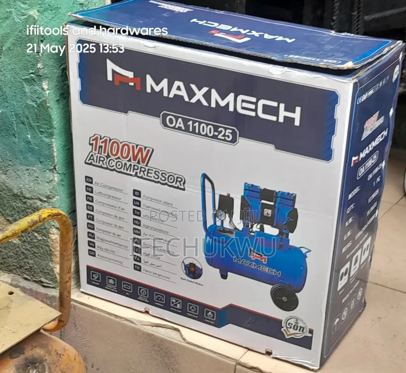 Oil Less 25l Air Compressor