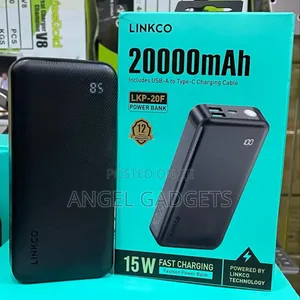 Linkco 20000mah 15w Fast Charging Type C in Out Power Bank