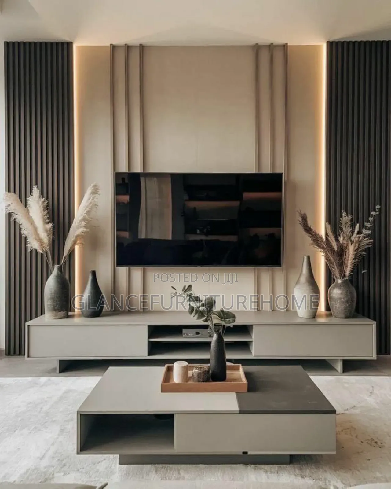 Modern Warm Tv Console