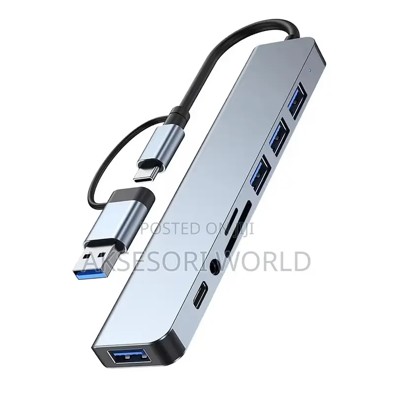 8 in 1 Usb Adapter Dock Station