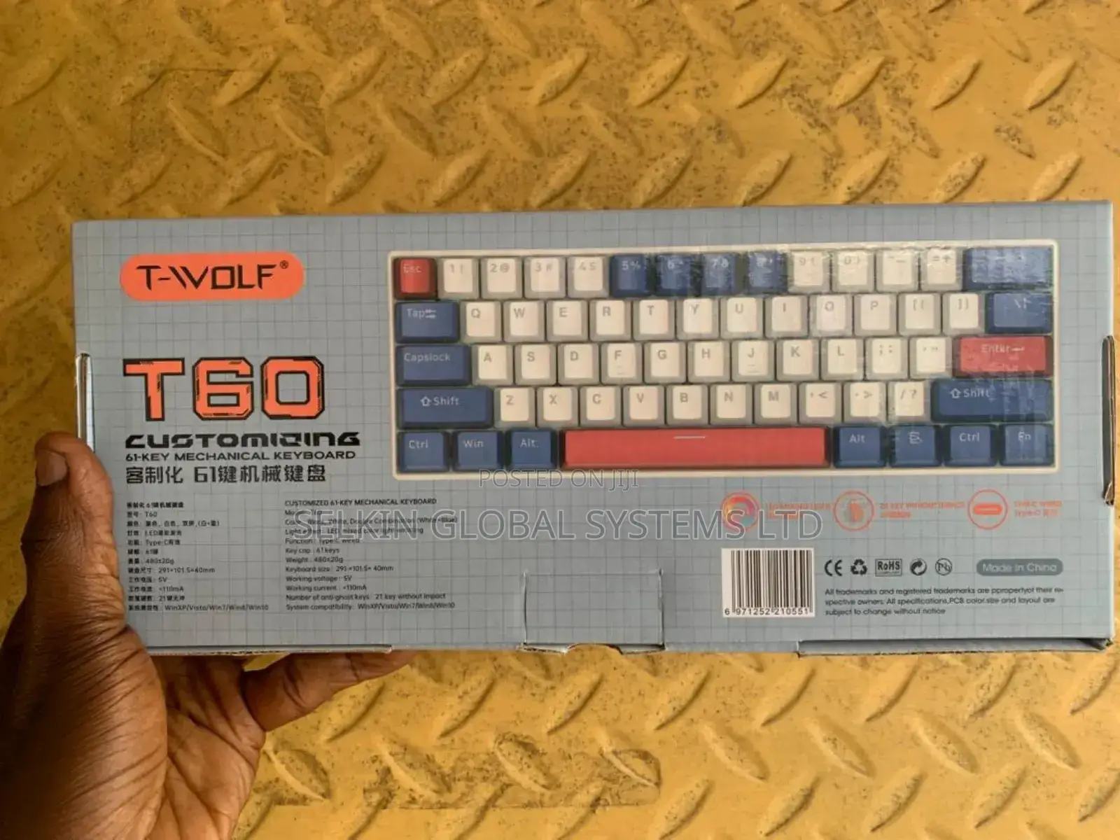 Twolf RGB Mechanical Wired Keyboard