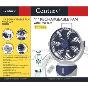 Century 11" Rechargeable Fan With Led Light (Frct-25)