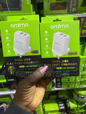 Oraimo Dual Usb 2a Fast Charger