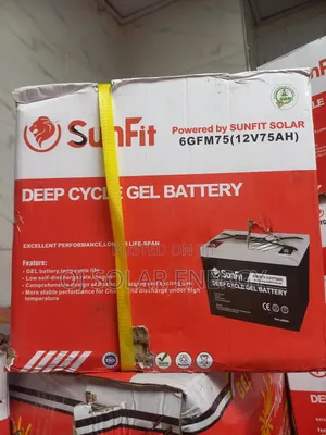 Sunfit 75ah Solar Gel Battery
