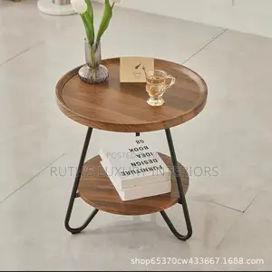 High Quality Wooden Side Stool With Metal Leg