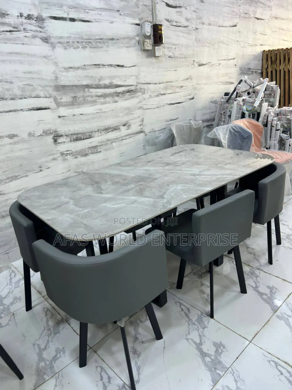 Marble Top Dinning Set