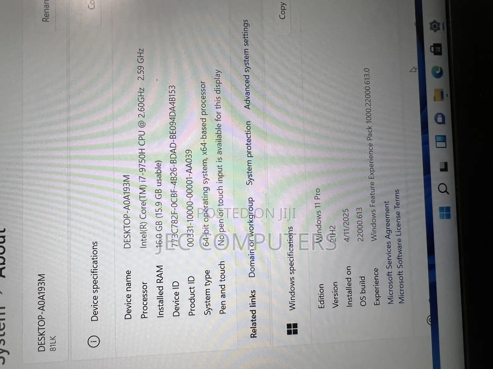 Laptop Lenovo Ideapad 3 16GB Intel Core I7 SSD 256GB