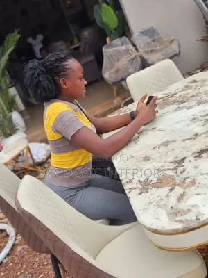 6 Seater Dinning Set With Foreign Marble Top
