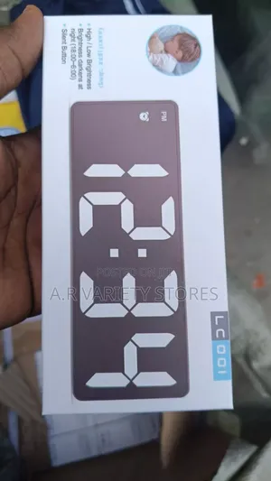 Photo - Led Smart Clock Bedside Digital Alarm Clock