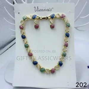 Photo - Blend of Colors Beautiful Necklace and Earrings Set.