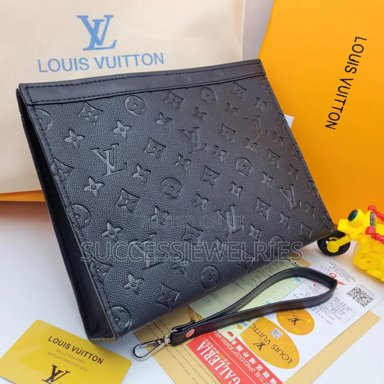 Men's Luxury Handbag. Gift Idea for Father's Day Comes Boxed