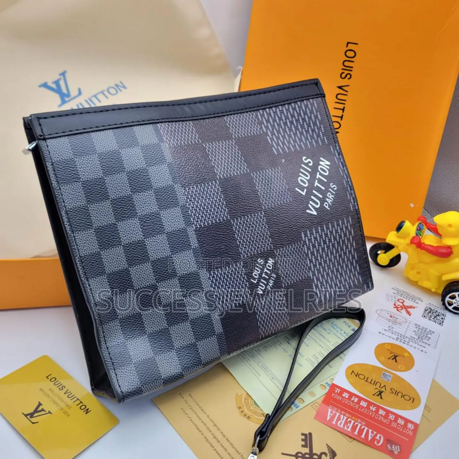 Men's Luxury Handbag. Gift Idea for Father's Day Comes Boxed