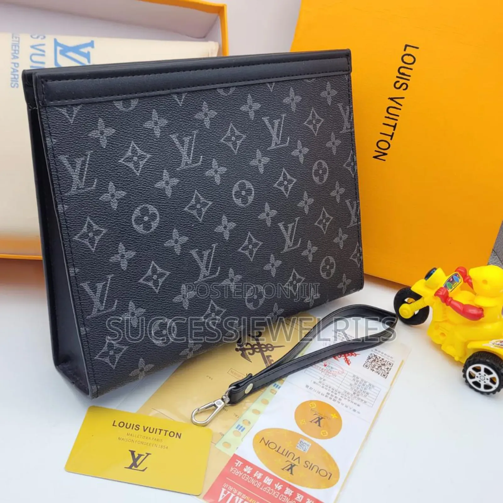 Men's Luxury Handbag. Gift Idea for Father's Day Comes Boxed