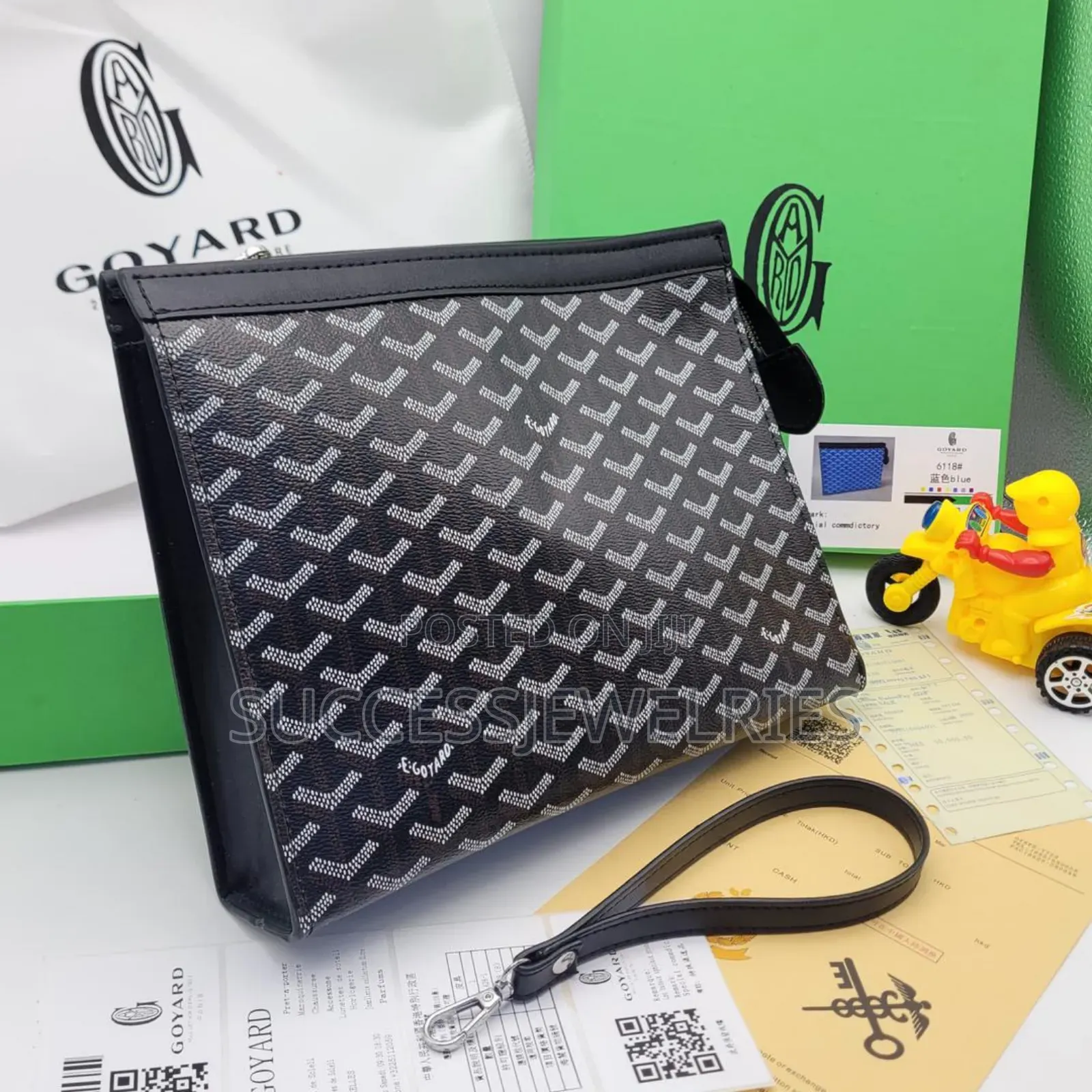 Men's Luxury Handbag. Gift Idea for Father's Day Comes Boxed