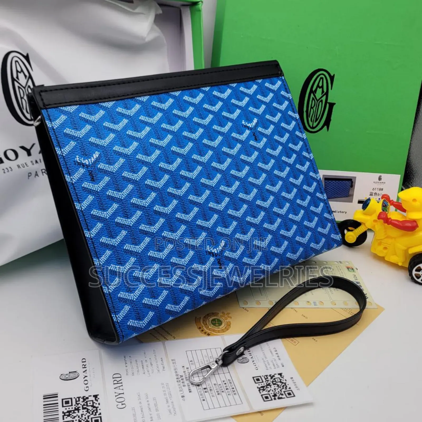 Men's Luxury Handbag. Gift Idea for Father's Day Comes Boxed