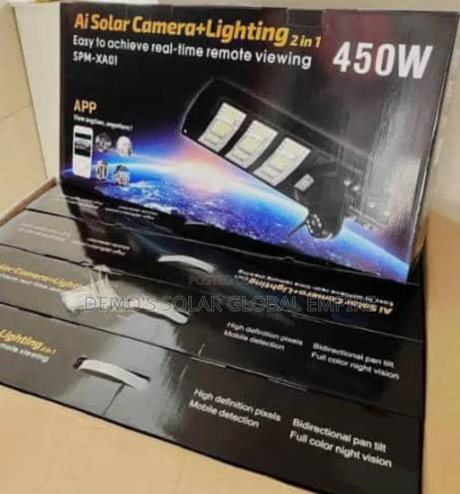 Solar Street Light With CCTV Camera 450w
