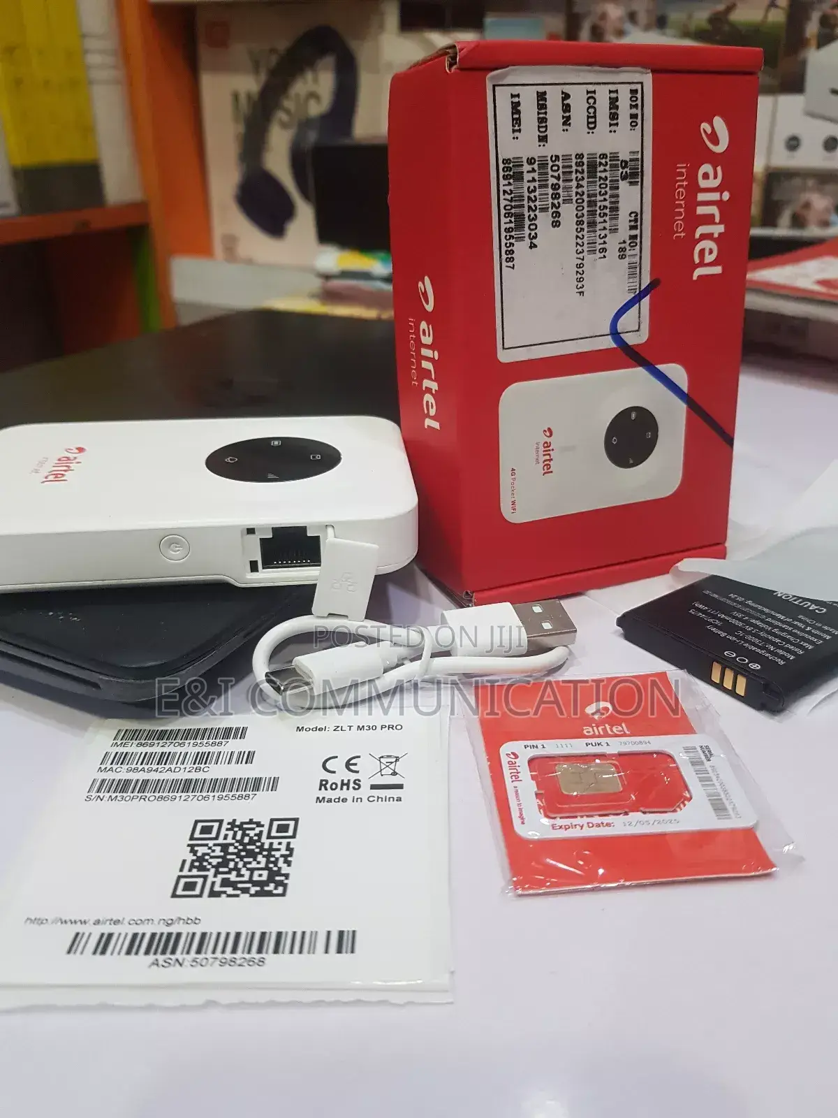 Universal Airtel Wifi, Pocket Unlock Wifi.