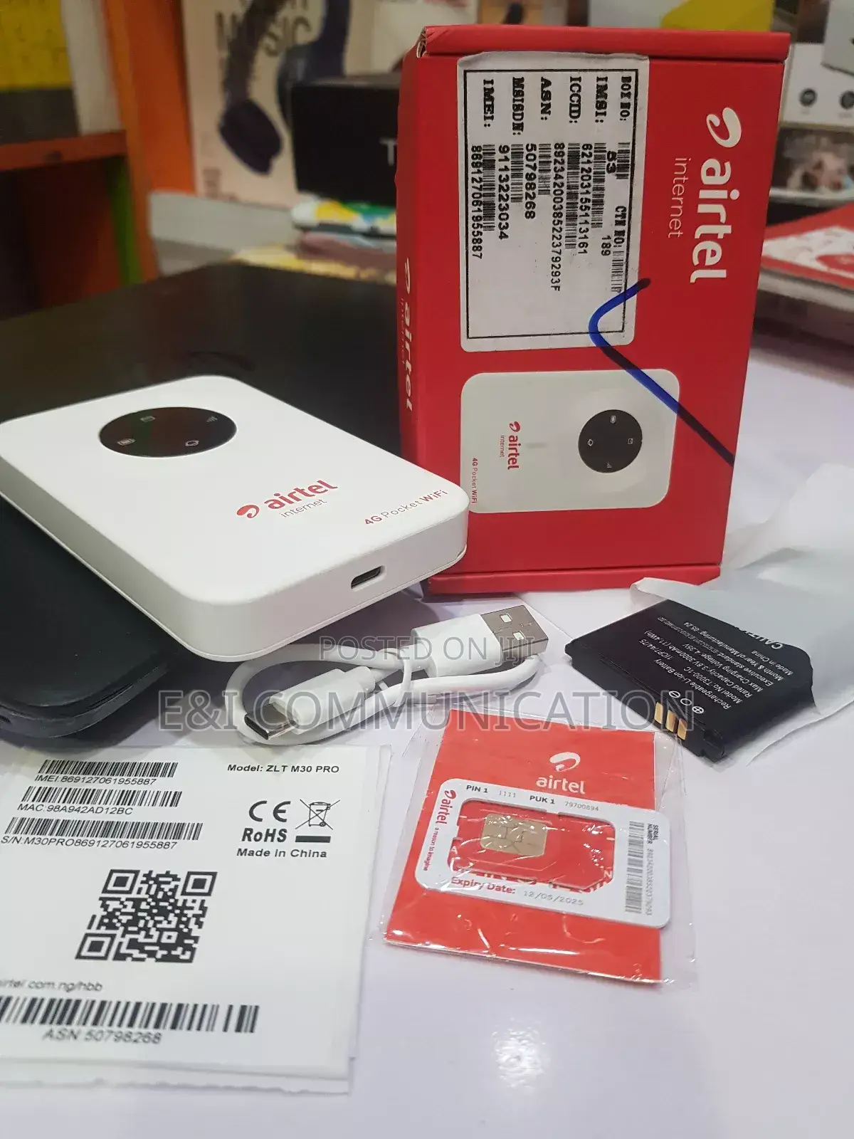 Universal Airtel Wifi, Pocket Unlock Wifi.