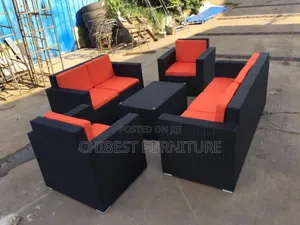Set of 7 Seaters Garden Chairs and Table.