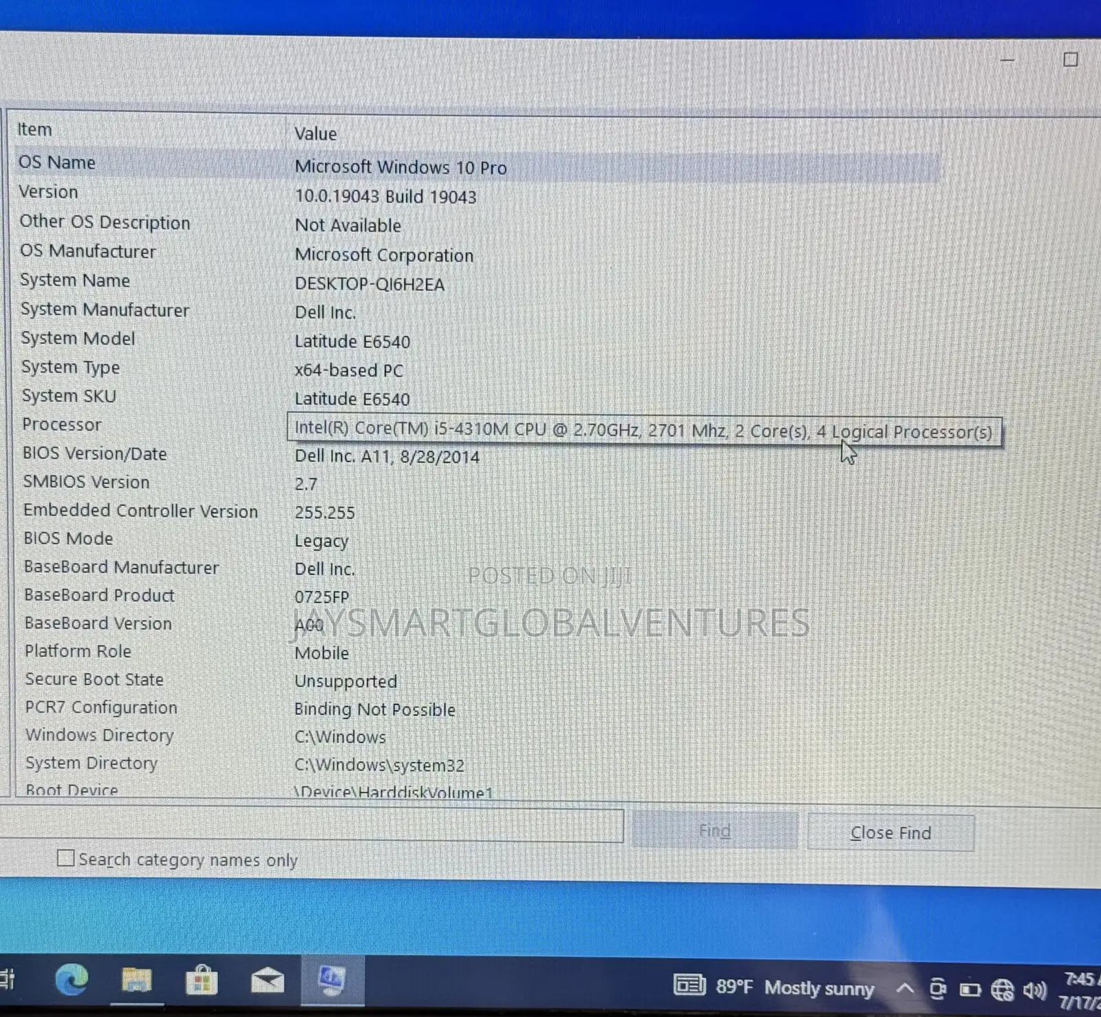 Laptop Dell Latitude E6540 8GB Intel Core i5 HDD 500GB