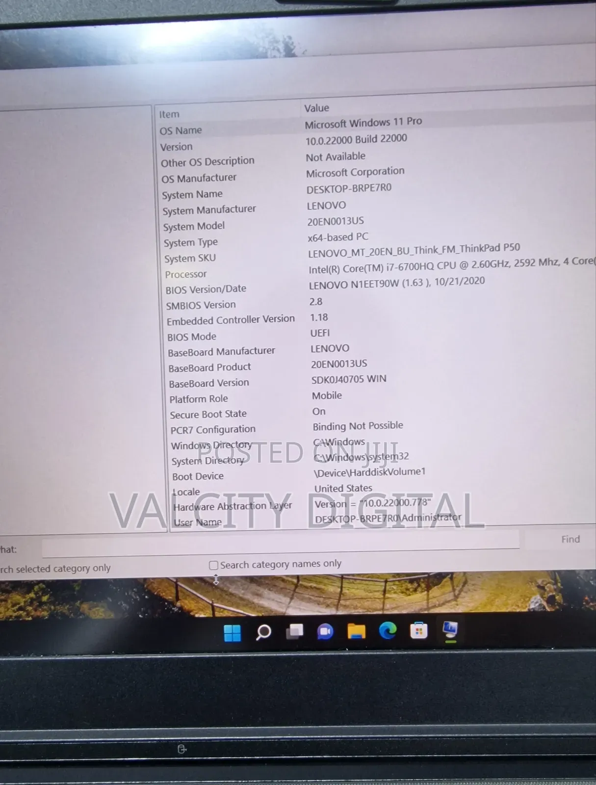 Laptop Lenovo ThinkPad P50 8GB Intel Core i7 SSD 256GB