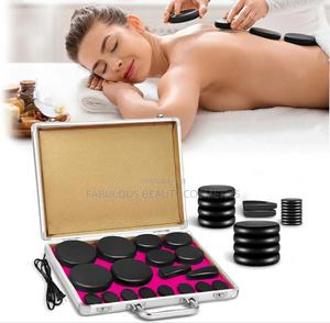 18 PCS Hot Stones Massage Set With Heater Kit Hot Stones