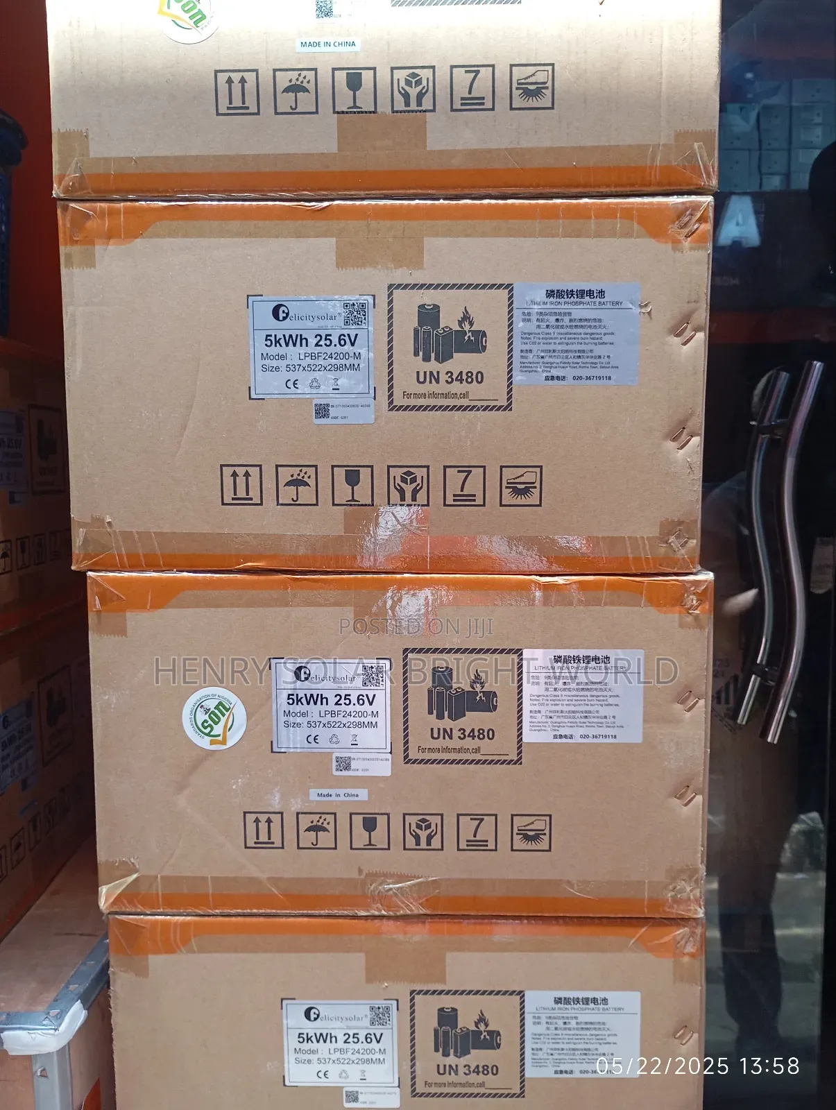 Felicity 5kwh 25.6v Lithium Battery