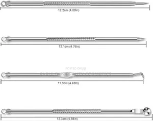 Acne Needle 4x Remover Tool Kit 4 Pimple Remover 4 Blackhead