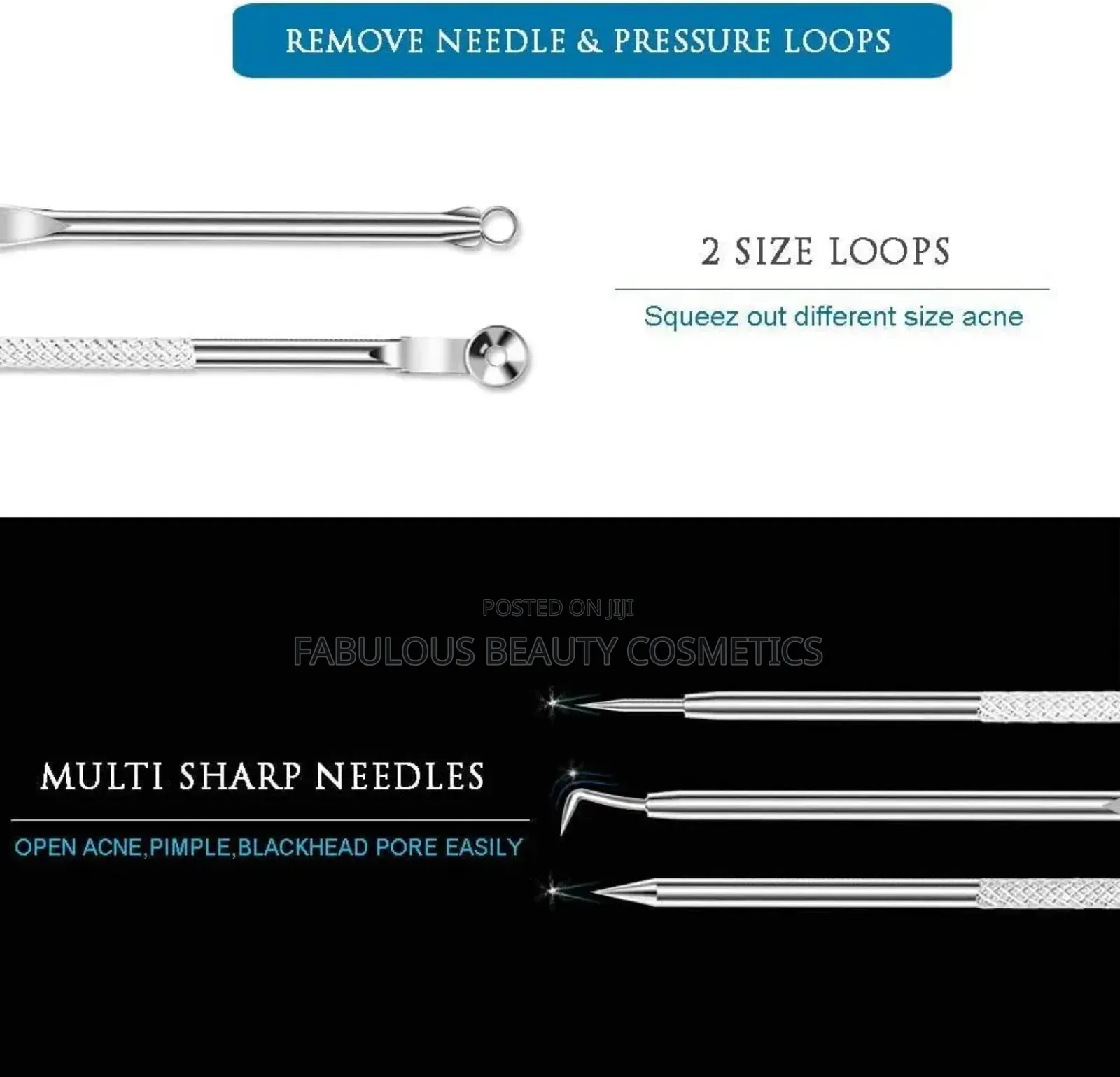 Acne Needle 4x Remover Tool Kit 4 Pimple Remover 4 Blackhead