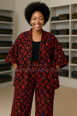 Photo - Stylish Ankara Two Piece Kimono and Trouser