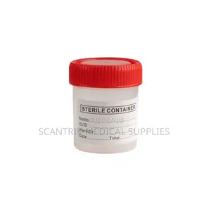 Labelled Pee Sample Jar