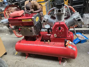 Industrial Mobile Air Compressor Double Tank Original One