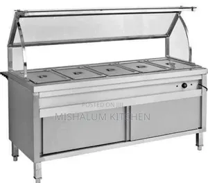Neatly Used Foreign Standing Good Food Warmer With Cabinet