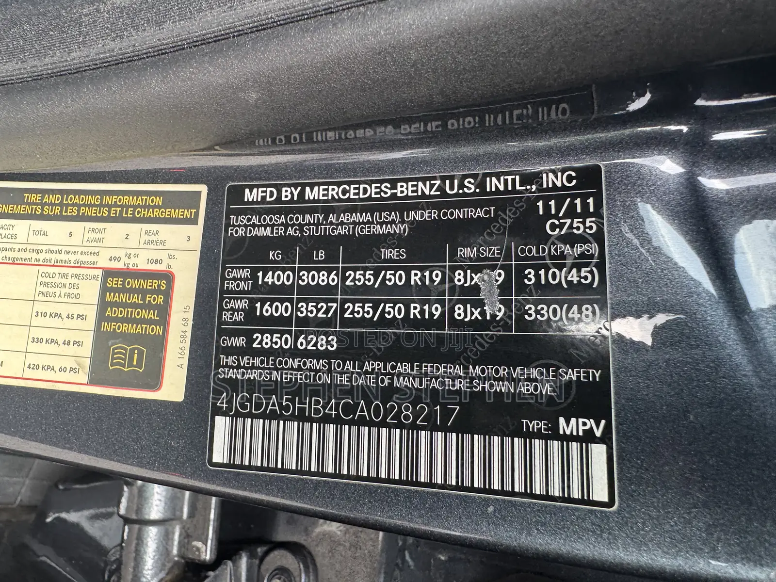 Mercedes-Benz M Class 2012 Gray