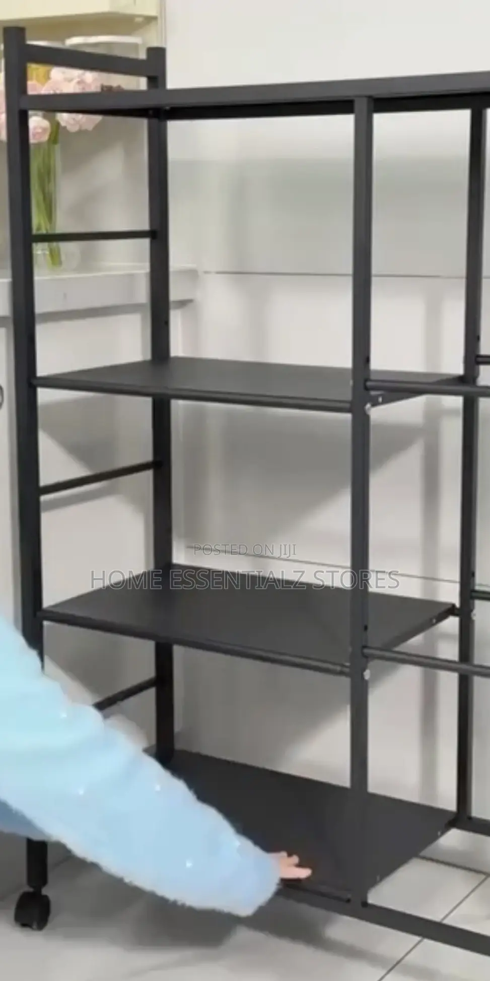 4-Layer Kitchen Rack With Side Baskets