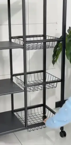 4-Layer Kitchen Rack With Side Baskets