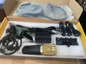 Studio Mic, Soundcard, and Puff Filter. Complete Gadgets