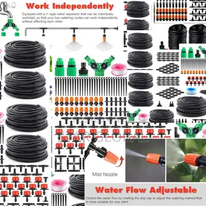 250m Farm Garden Automatic Irrigation Kit Does All the Work