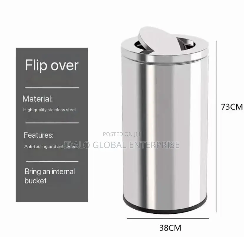 Stainless Steel Swing Bin - 45l