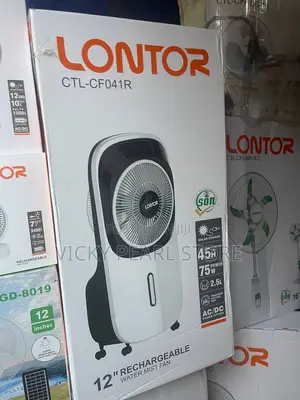 12inches Rechargeable Water Mist Fan