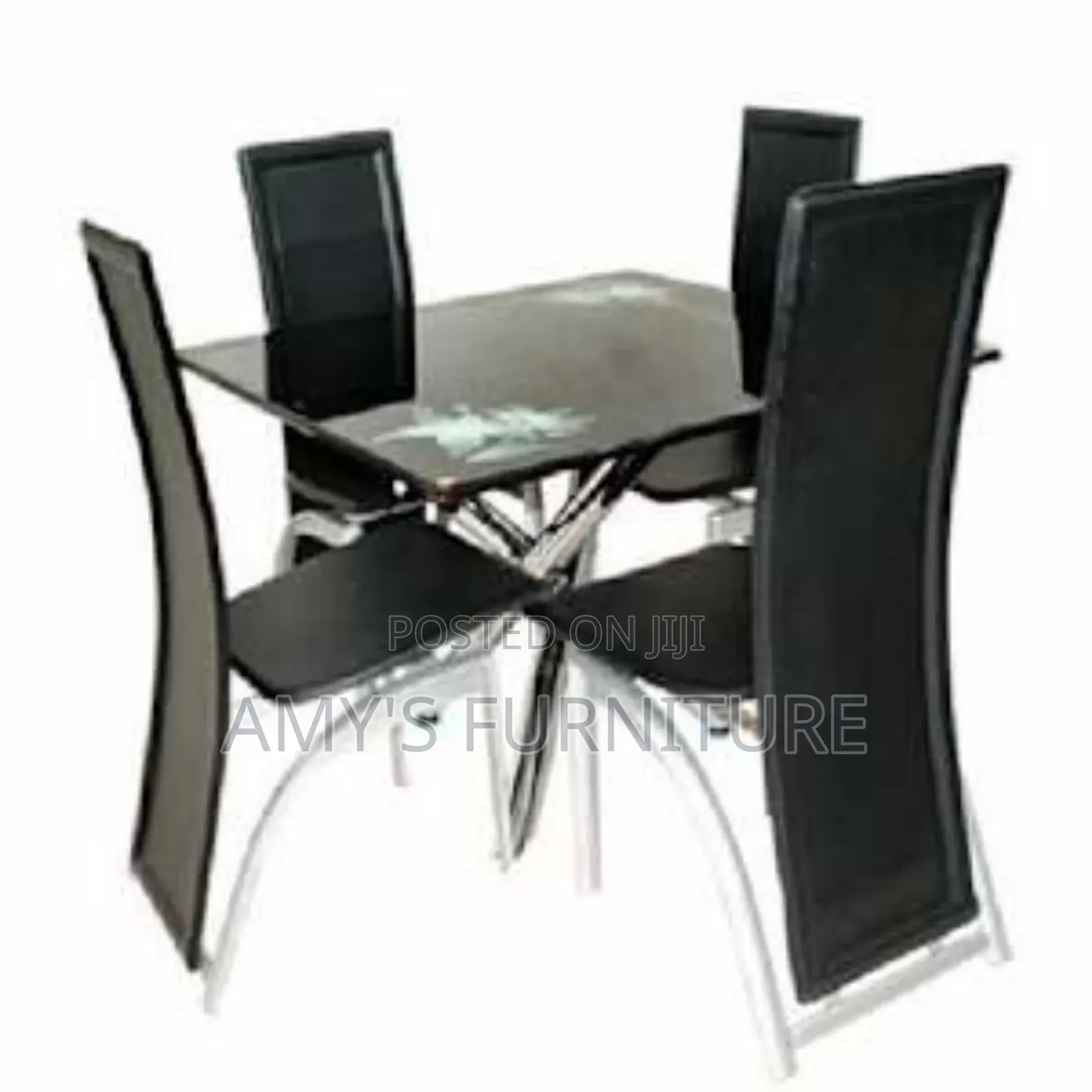 High Quality Glass Dining Table With 4 Seat's