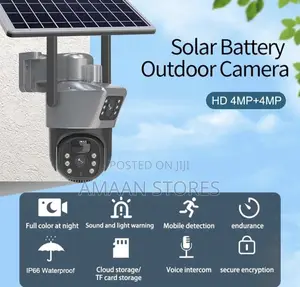 4g Wireless Solar Camera With Memory Sim Card Slots