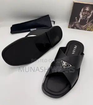 Prada Leather Slipers
