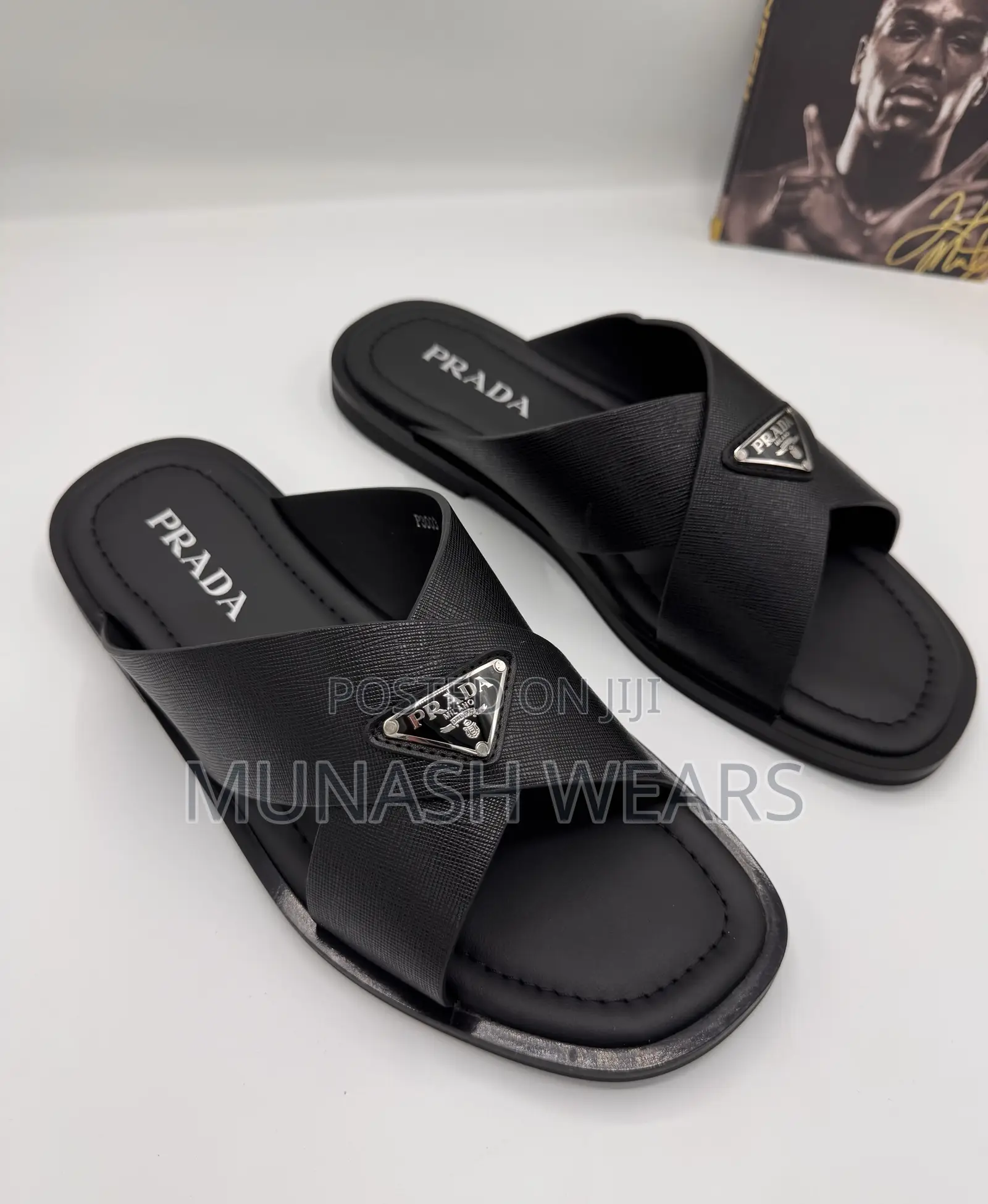 Prada Leather Slipers