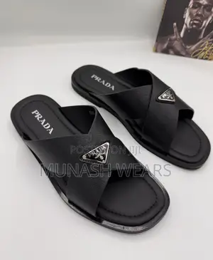 Prada Leather Slipers