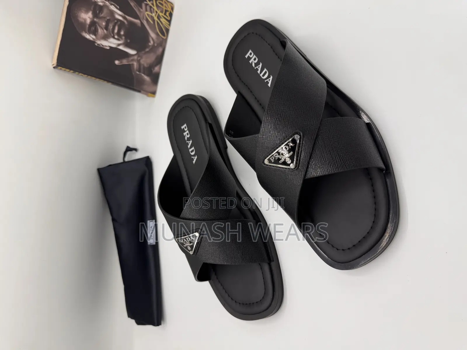Prada Leather Slipers