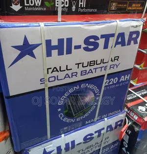 Hi Star 220ah Tall Tubular Solar Battery