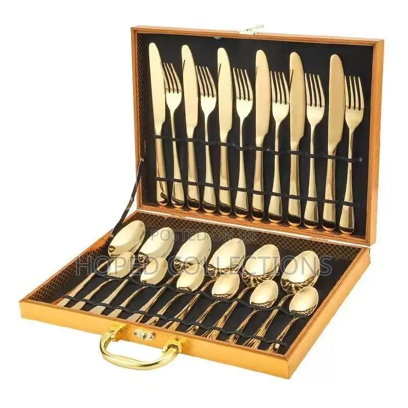 24pcs Stainless Steel Tableware