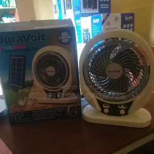 7 Inches 3-in-1hi-Speed Table Fan With Solar Panel Bulbs